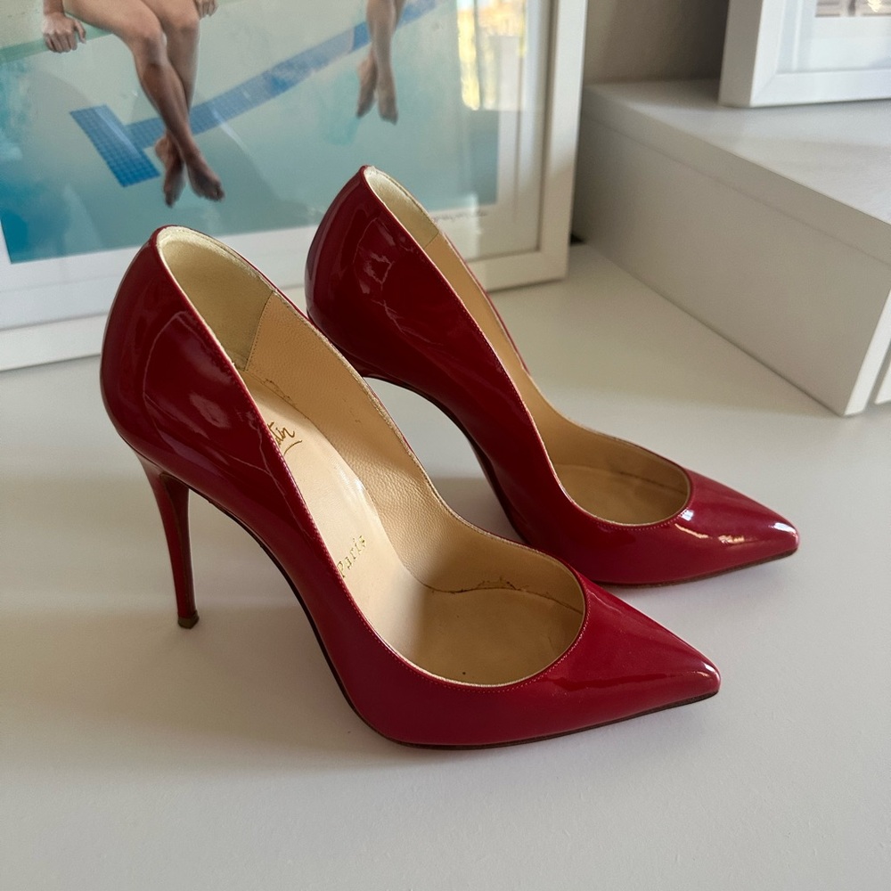 Christian Louboutin pigalle follies 100 - Red Patent, women’s size 36.5